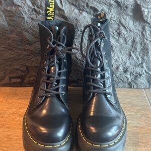 Dr. Martens Shiny Black Combat Boots